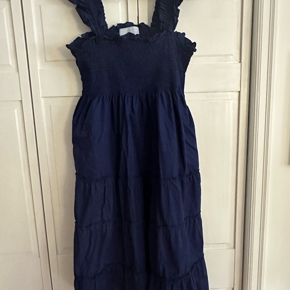 Hill House Navy Blue Poplin Ellie Dress - XL